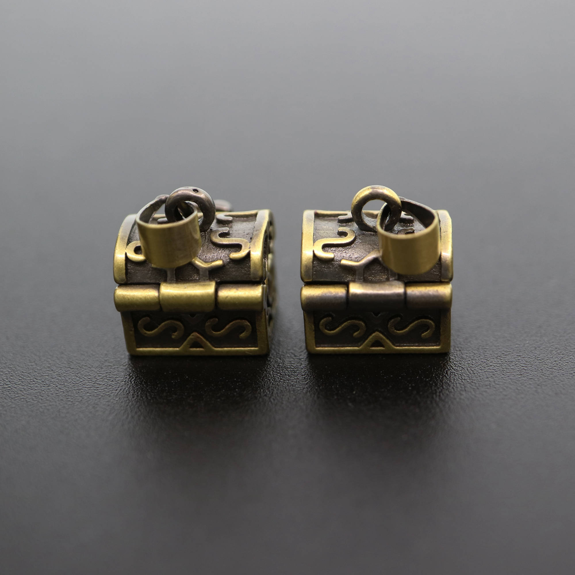 5Pcs 10x12MM Vintage Style Antiqued Bronze Brass Wish Vial Pendant Prayer Box Charm DIY Jewelry Supplies 1161046 - Click Image to Close